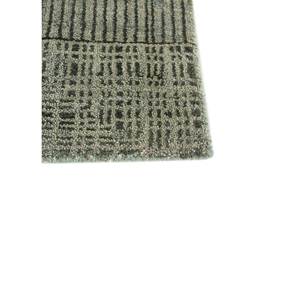 Alfombra Kavi Verde de Lana y Seda de Bambú Anudada a Mano, Colección Project Error, Diseño Geométrico Clásico para el Hogar, Rectangular de 9x12 para Pasillo, 10mm - Product Image 4