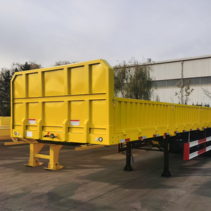 Semirremolque de Plataforma Plana con Paredes Laterales de Acero de 40 pies y 3 Ejes, Directo de Fábrica, para Transporte Eficiente de Equipos Pesados y Carga - Product Image 1