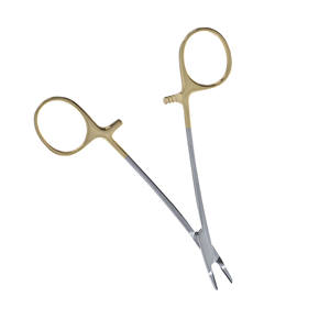 Porte-aiguilles Ryder TC Forceps, demi-plaqué or, acier inoxydable, carbure de tungstène, instrument chirurgical pour hôpital et usage médical - Product Image 3