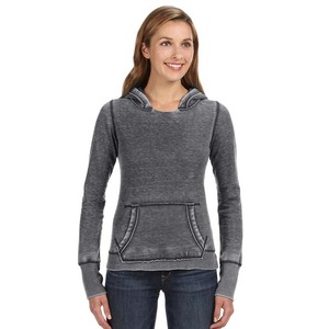 Sweat à capuche vintage pour femme, col rond, délavé à l'acide, 100 % coton molletonné, personnalisable avec votre marque, respirant, écologique, coupe classique - Product Image 1