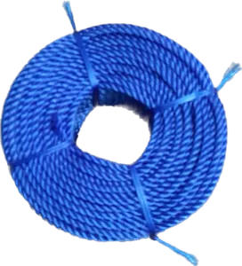Corde PE HDPE 3 brins et 4 brins 5mm 7mm 9mm cordes torsadées corde souple de haute qualité bonnes couleurs Inde usine