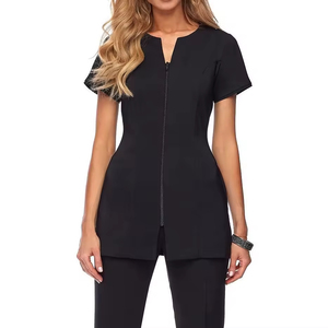 Uniforme Scrub tejido algodón poliéster ropa moderna para el cuidado de la salud bienestar Spa personal transpirable duradero ropa de trabajo profesional - Product Image 4