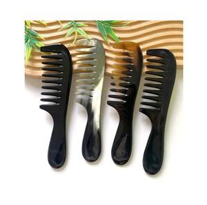 Peine de cuerno pulido artesanal, herramienta de aseo ecológica para hombres y mujeres, estilo suave duradero, Estilo clásico - Product Image 4