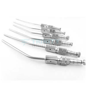 Tubo de Succión de Acero Inoxidable de 2 mm, Tubo de Succión Reutilizable, Instrumento Quirúrgico ORL - Product Image 2