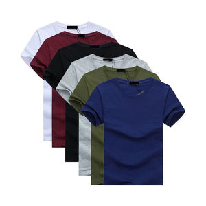 T-shirts 100% coton pour hommes fabriqués dans un souci de confort, prêts pour l'impression de motifs vierges, t-shirts évacuant l'humidité vente en gros - Product Image 2