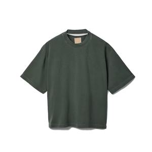 เสื้อยืดผ้าฝ้าย100% ลายกราฟฟิกซักกรดสำหรับผู้ชายเสื้อผ้าแนวสตรีทผ้าครอปขนาดสต็อก - Product Image 3