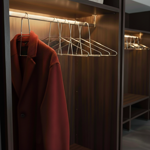 Cintre antivol en acier inoxydable pour armoire, organisateur de vêtements brillant et renforcé - Product Image 6
