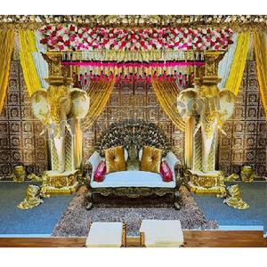 งานแต่งงานของศรีลังกาธีมช้างเวทีต้อนรับงานแต่งงานของอินเดียตอนใต้เวทีช้างงานแต่งงานพรรคหมั้นพระราชการการจัดงานแต่งงาน - Product Image 1