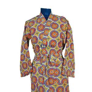 Bata de Baño Elegante de Algodón Estampado Vintage para Mujer con Diseño Floral, Ropa de Dormir de Verano - Product Image 3