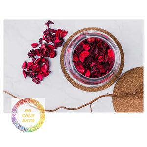 กลีบกุหลาบแห้งแบบพรีเมี่ยมดามัสกัสเพิ่มขึ้นธรรมชาติสำหรับสปาชาเท้าความงามและตกแต่งจาก99โกลด์ข้อมูลเวียดนาม - Product Image 2