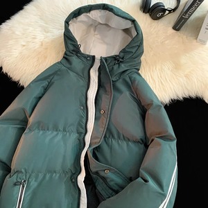 Autumn Winter Fashion Trend <b>Hooded</b> Cotton-<b>Padded</b> <b>Jacket</b> Men Casual Loose Thick Warm Parka Coat Winter Puffer <b>Jacket</b> Men - Product Image 5