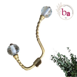 Export Quality <b>Cast</b> <b>iron</b> Brass Antique With Crystal Diamond Cutt Ball <b>Coat</b> <b>hooks</b> & Keychain Hangers - Product Image 2