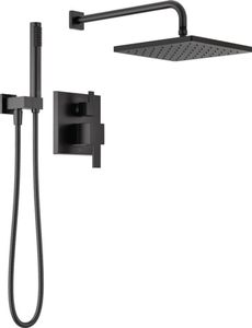Premium Brass Concealed <strong>Shower</strong> System Brushed Aluminium Piano Key <strong>Control</strong> 4-Way Rainfall <strong>Shower</strong> Set for Modern Bathroom - Product Image 2