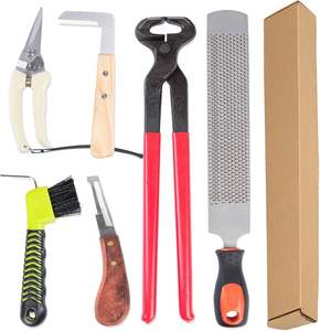 Kit profesional de pezuña de herrador de alta calidad con bolsa, herramienta de herrador de acero Premium, cuidado de pezuña de caballo y ganado, instrumentos veterinarios - Product Image 4
