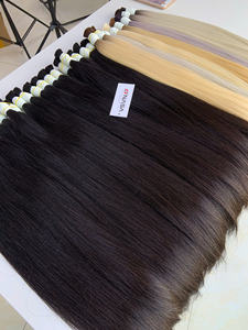 Extensions de cheveux en vrac couleur noire 20 pouces toute la longueur 100% cheveux vierges vietnamiens vente chaude - Product Image 4