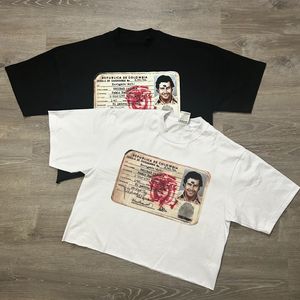 T-shirt personnalisé en coton de taille supérieure à 270gsm, poids lourd, coupe boxy, épaules tombantes, épaules tombantes, col rond, t-shirts pour hommes - Product Image 3