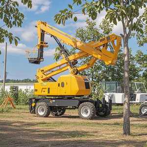 Venta al por mayor, recogedor de cerezas hidráulico, elevador de tijera-20m de 10m, plataforma de trabajo aéreo operada con pie, garantía de 4 años - Product Image 1