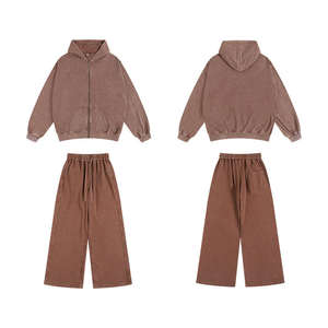 Sudadera con Capucha para Hombre, Estilo Urbano Vintage, 100% Algodón, Felpa Francesa Gruesa, Corte Holgado, Lavado Ácido Desgastado, Antiencogimiento - Product Image 6