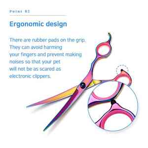 Kit DE ASEO Manual para mascotas 4 en 1 de bajo ruido, afeitadora, recortadora y tijeras de corte suave con peine para perros y gatos para tiras de prueba veterinarias - Product Image 3