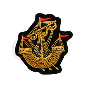 Haute Qualité Main Bullion Nouveau Style Broderie À La Main Badges Blazer Badges Brodé Patches - Product Image 2
