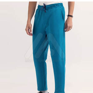 Custom Logo Men's Plus Size Casual Sportswear Training Trouser Mid Waist Straight Pattern Polyester/Cotton Quick Dry Breathable - Product Image 2