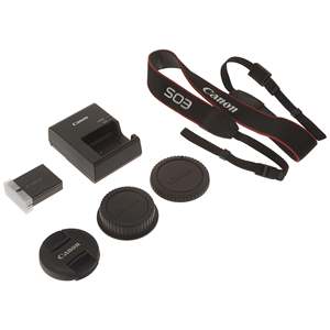 Appareil photo reflex numérique Rebel T7, boîtier, kit 18-55 mm DC III avec vidéo Full HD, Wi-Fi, NFC, résolution vidéo 4K, capteur CMOS, carte mémoire SD - Product Image 1