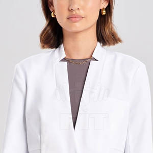 Uniformes hospitaliers 100% coton unisexes sur mesure blouse de laboratoire pour adultes de haute qualité docteur techniciens de laboratoire impression imperméable sans couture - Product Image 3