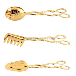 Vente en gros d'ensembles métalliques en acier inoxydable de haute qualité de 10 pièces couverts dorés pour restaurant de mariage en acier miroir - Product Image 4