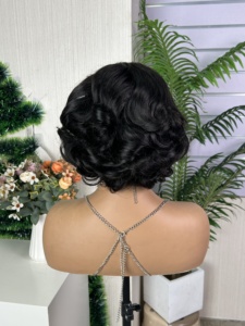 Peluca frontal de encaje 13*4 con cabello humano 100% natural de alta densidad, suave y con volumen. - Product Image 2