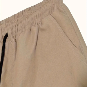 Short en maille de coton respirant à double couche pour homme, décontracté, pour la course à pied en plein air, entraînement, tissage droit, pas de décorations de natation - Product Image 2