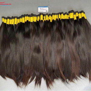 Top bébé en vrac extension de cheveux humains couleur brune et noire naturelle un cheveu de donneur disponible en stock prêt à expédier - Product Image 4