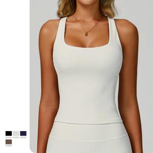 Camiseta sin Mangas de Alta Calidad, Color Sólido, Antiarrugas, Suave y Elástica, Ropa Interior Femenina a la Moda, Chaleco sin Costuras - Product Image 6