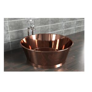 อ่างอาบน้ำทองแดงทรงกลมดีไซน์ในต่างประเทศที่มีรูปลักษณ์หรูหราอุปกรณ์ห้องน้ำทันสมัยปรับแต่งได้ตามต้องการจากอินเดีย - Product Image 4