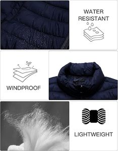 Venta Directa de Fábrica, Chaleco Acolchado Personalizable con Cremallera, Transpirable, de Alta Calidad, Informal, para Hombre, para Invierno, 100% - Product Image 2