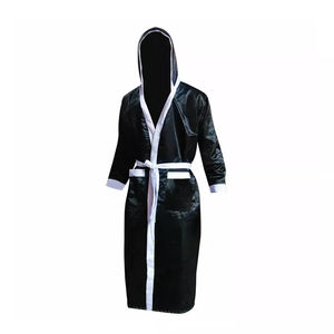 Best Quality Custom Design <b>Boxing</b> Hood <b>Robe</b> <b>Boxing</b> Wholesale <b>Boxing</b> <b>Robes</b> Custom Made Satin Silk <b>Robe</b> - Product Image 5