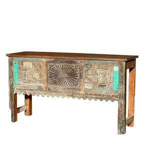Handmade Carved Marble <b>Console</b> <b>Table</b> Modern & Luxury <b>Rustic</b> Entry Living Room Bedroom Hotel Villa Furniture Mirrored Feature - Product Image 1