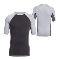 Maillots de compression durables pour hommes, à séchage rapide, en Spandex/Polyester, vêtements de fitness personnalisés, prix de gros, en stock
