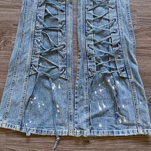 جينز رجالي ممزق بتصميم عتيق عالي الجودة مخصص للملابس الكاجوال - Product Image 2