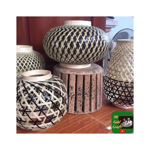 Lámpara colgante de bambú tejida a mano hecha a medida para casas ecológicas, restaurantes y resorts, pieza de iluminación atractiva - Product Image 4