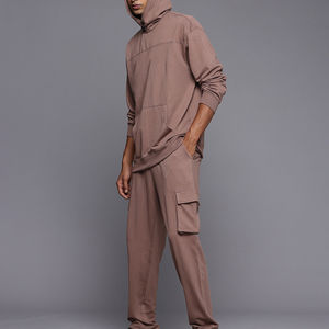 Conjunto Deportivo de Invierno para Hombre, Color Sólido, MOQ Bajo, Venta al por Mayor, Precio de Fábrica, Fabricante Directo, 100% Algodón - Product Image 6