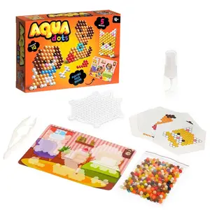 Mosaik für Kinder Aqua Dots Haustiere Mosaik Handwerk mit Box Lernspiel zeug für Kinder