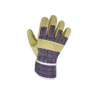 Gants de sécurité de soudage résistants à la chaleur et anti-coupure en cuir de vache véritable du Pakistan de qualité supérieure, avec poignet réglable et doigts texturés - Product Image 3