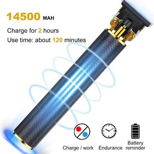 Tondeuse à cheveux sans fil rechargeable professionnelle, kit de toilettage, lame en acier inoxydable pour le rasage de la barbe dans les salons de coiffure - Product Image 6