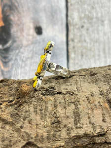 แหวนเงินโบโฮ925ทำด้วยมือแหวนดีไซเนอร์ทรงไข่สีเทอร์ควอยซ์น้ำผึ้งธรรมชาติแสนสวยงานแฮนด์เมดแหวนดีไซน์เนอร์สำหรับงานแต่งงานในโอกาสแต่งงาน - Product Image 3