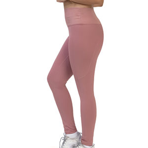 Hot Selling <b>Women's</b> Customizable Premium Breathable Yoga <b>Leggings</b> New Design Solid <b>Pattern</b> Pants with Elastic Mid Waist - Product Image 2