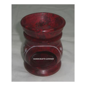 Customize Rounded Shape of Carved Designs Natural Soapstone <b>Fragrance</b> <b>Oil</b> <b>burner</b> Indian Manufacturing for Selling Purpose Items - Product Image 1