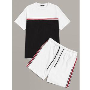 Precio al por mayor Ropa para niños Conjunto de ropa informal de verano personalizado para niños Camiseta y pantalones cortos Joggers Conjuntos de 2 piezas para niños de BD - Product Image 6