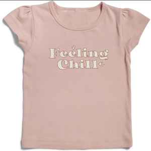 Camiseta de manga corta con estampado de corazón y leopardo para niña, camiseta informal de poliéster con cuello redondo y tejido de punto elástico medio, 1 unidad - Product Image 1