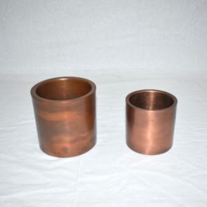 Pot de bougie fait main en fer rustique et élégant pour la fabrication de bougies en cire de soja - Product Image 4