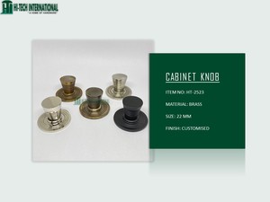 Perillas de latón macizo para armario, pomos con acabado personalizado acanalado, herrajes para cajón, tirador de muebles, fabricante al por mayor - Product Image 5